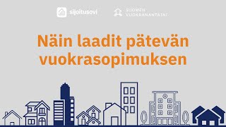 Näin Laadit Pätevän Vuokrasopimuksen