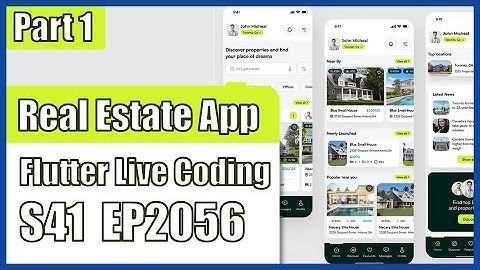 [Flutter] Flutter Live Coding EP2056 (Real Estate App UI Part 1)
