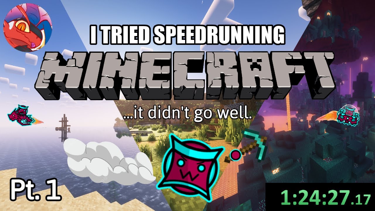 I tried speedrunning Minecraft [Part 1] - YouTube
