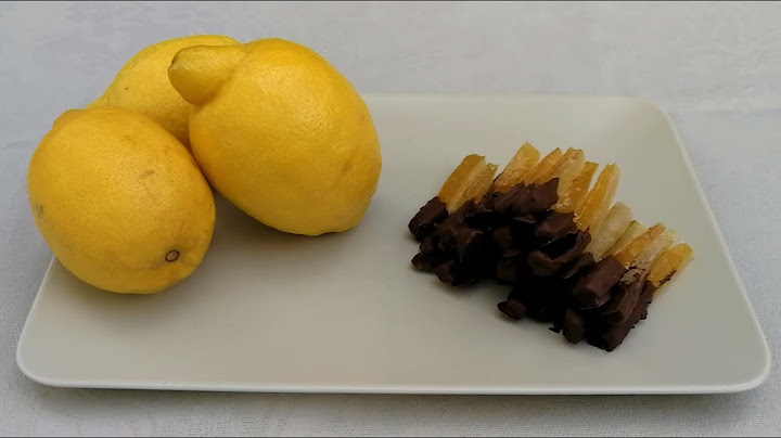 CANDIED LEMON ZEST DIPPED in CHOCOLATE how to make from scratch