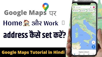 Google Maps Tutorial : How to Set Home and Work Addresses on Google Maps in Hindi | TekWek
