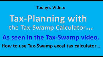EXPOSED - Tax Planning in 10 minutes using IRS 1040 excel calculator.