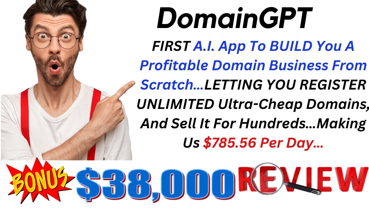 DomainGPT Review - DomainGPT Demo - $38,000 Free Bonus - Domain GPT Review And Bonuses.