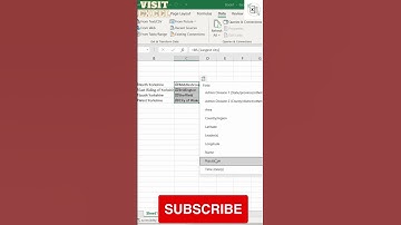Population Maps within Excel #excel #shorts