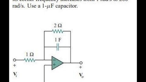 Scale the lowpass active filter in Fig. 14.93 so that its corner frequency increases from 1 rad/s t
