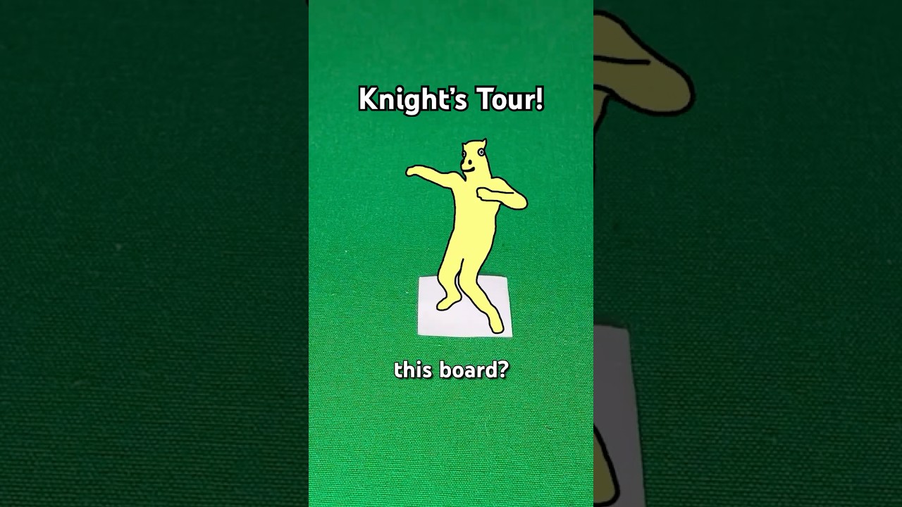 Smallest Knight's Tour! #shorts #chess #memes