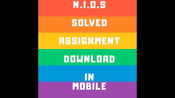 Download NIOS Solved Assignment (TMA) 2019 10th & 12th Class Current Season