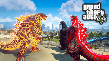 Godzilla Earth ゴジラ・アース  Vs Shin Godzilla, Heisei Godzilla ( GTA V Mods )