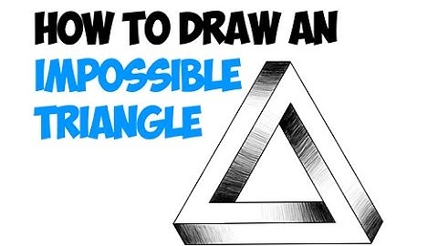 How to Draw an Impossible Triangle in a Very Simple Way Easy Step by Step Drawing Tutorial