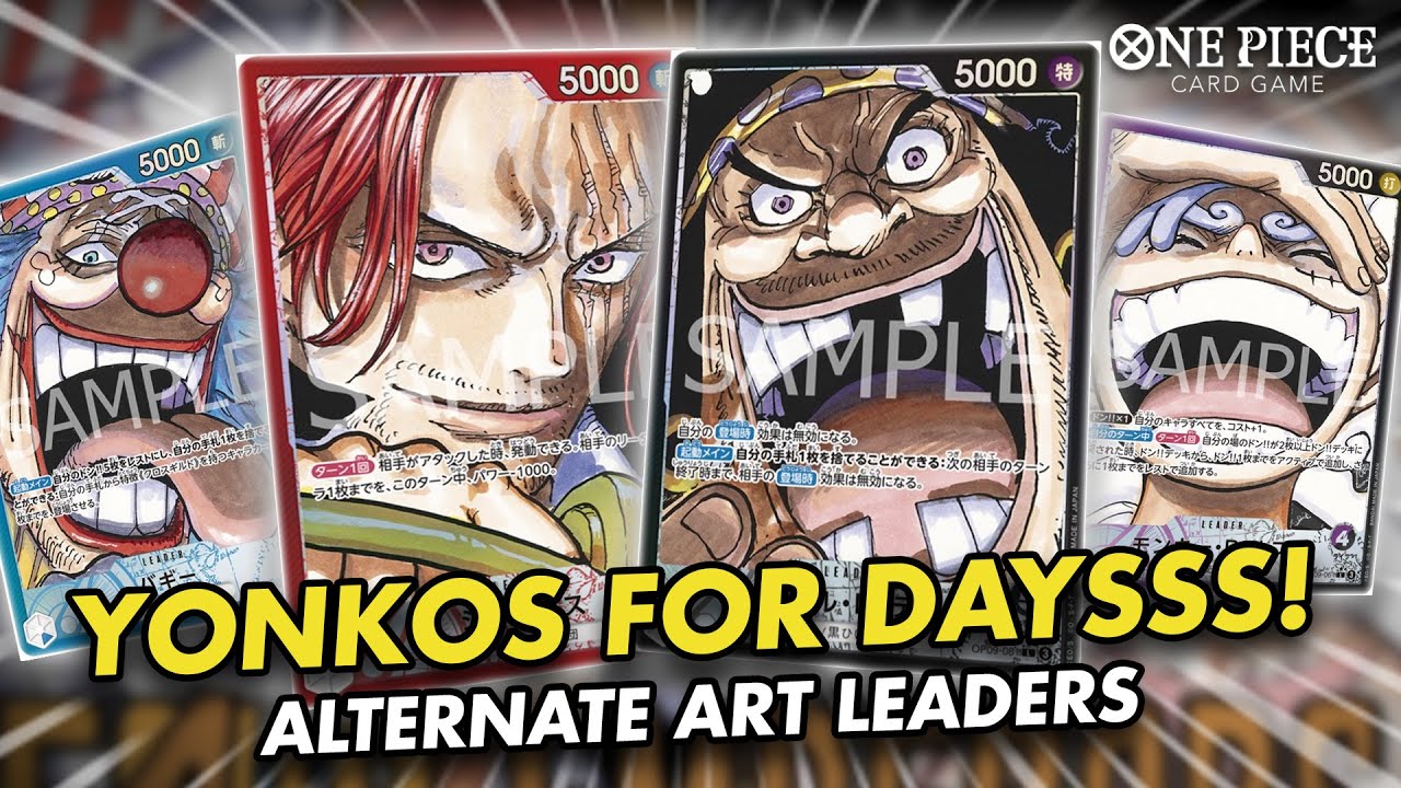 Alternate art leaders for [OP-09] are ON POINT. - YouTube