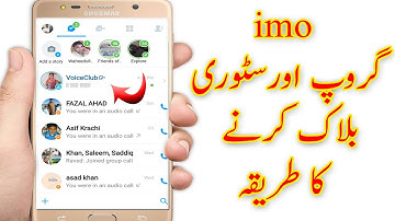 how to block imo group and story in mobile phone