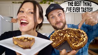Amazing Double Chocolate Peanut Butter Pie | Vegan, No Bake & Gluten Free