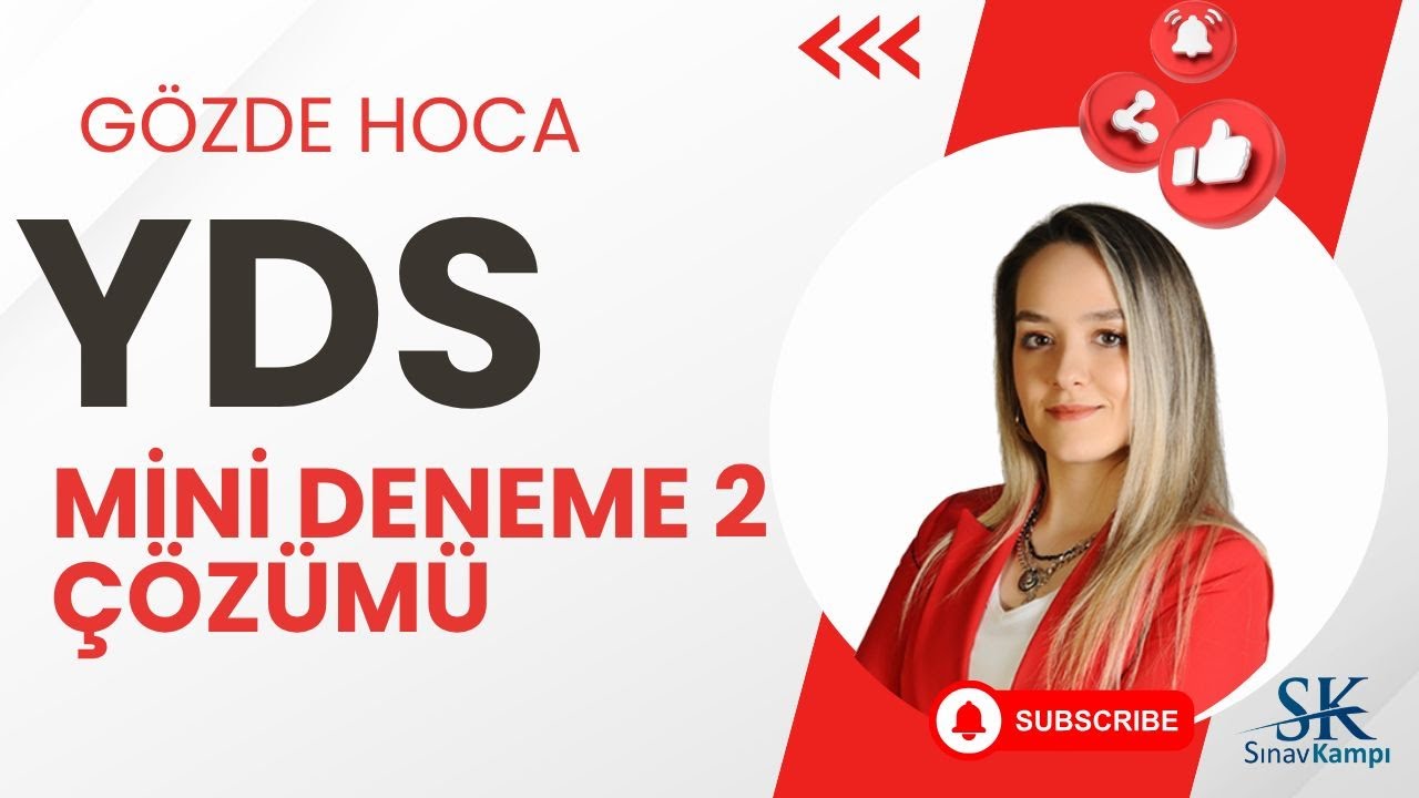 YDS MİNİ DENEME 2 - ÇÖZÜMÜ | GÖZDE HOCA