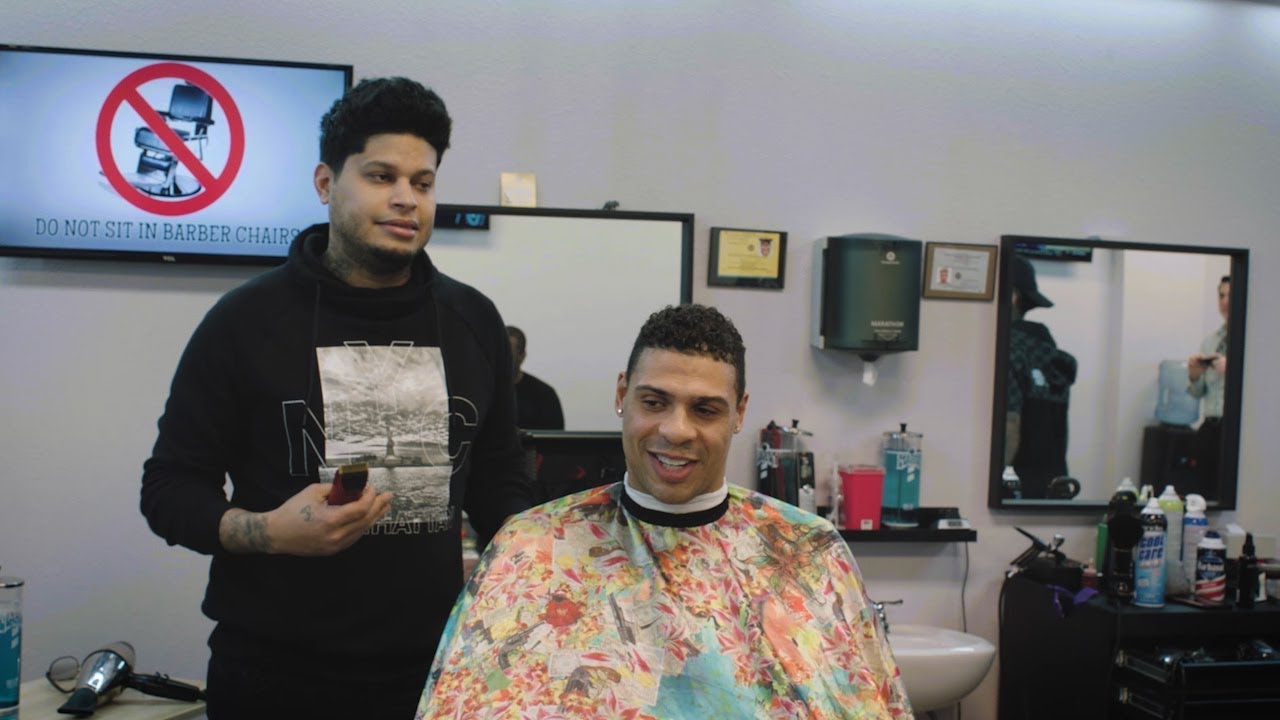 Ryan Reaves Talks About Hockey In The Black Community With Local Barber Shop Patrons