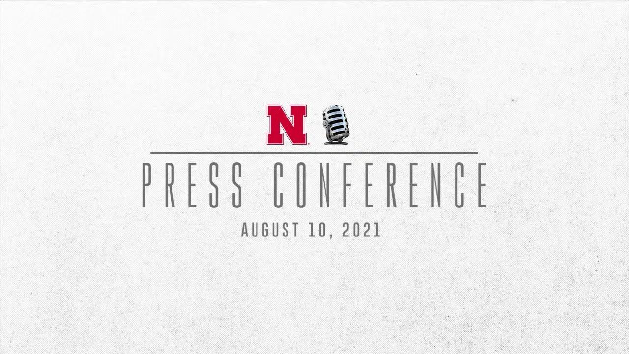Nebraska Football Media Availability Aug. 10th, 2021 YouTube