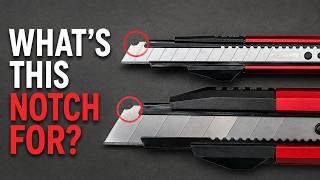 Why Do Snap-Off Blades Have This Little Notch? | Utility Knife Blades Explained