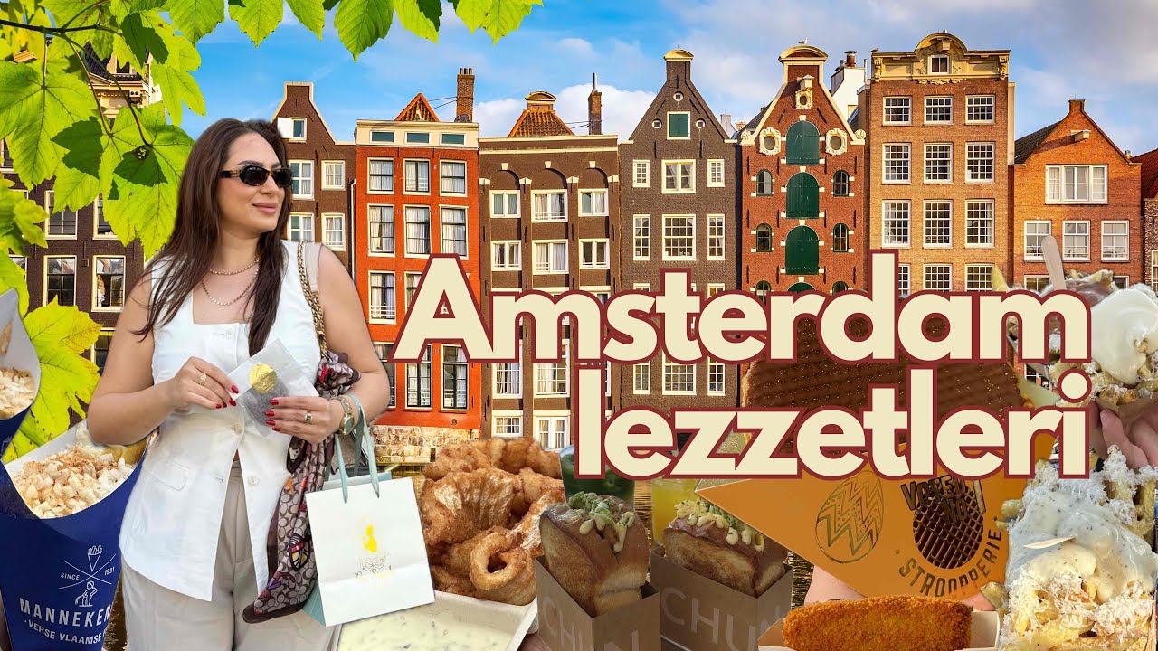 AMSTERDAM'DA NELER YENİR?😋| Kuzenlerimle en popüler lezzetleri denedik, Amsterdam viral lezzetler