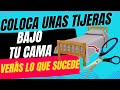 ESTO ES LO QUE PASA AL PONER UNAS TIJERAS BAJO TU CAMA