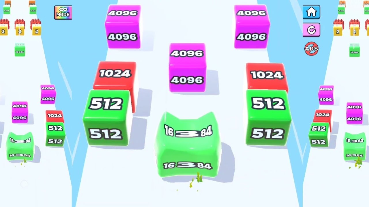my hobby to collect more cubes and more satisfaction merge block of run