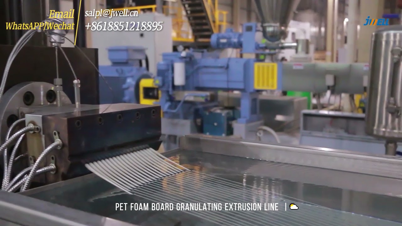 Jwell PET Foam Board Granulating Extrusion Line