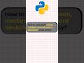 How to calculate mean, median and standard deviation( python for beginners ) #shorts #ytshorts