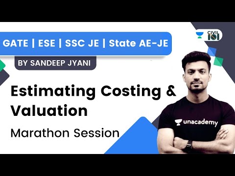 estimating and costing in civil engineering lectures | Estimation Costing & Valuation in One Shot | SSC JE Civil Marathon 2024 | Civil by Shubham Sir