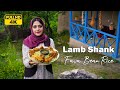 Cooking persian lamb shank in the village of iran  village lifestyle of iran  rural cuisine