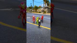 Zombie 🧟‍♀️ kidnap spiderman kid and sem 😭😂 #gta5 #shorts #spiderman