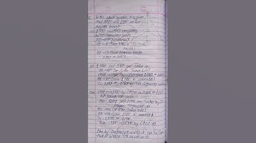 {Ncert Books Class 9th Chapter 7 Triangle Exercise 7.3}👍🏻#mathematics#shorts#youtubeshorts...