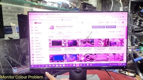 How To Repair Dell Borderless Monitor Colour Problem In Bangla 2021| Created by Afjal Hossain