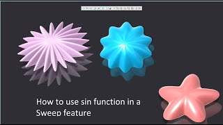 Creo tutorial: Sin function in a Sweep feature + ProProgram