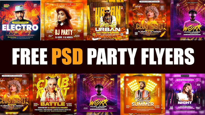 psd party flyer template free download 2023 | party flyer psd template tutorial #photoshop - YouTube psd-party-flyer-template-free-download-2023-party-flyer-psd-template-tutorial-photoshop-youtube