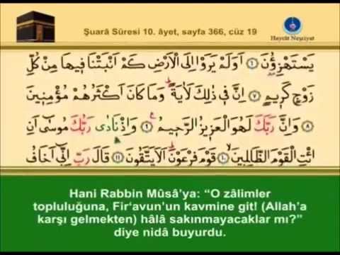 Abdulbasit Abdussamed Şuara Suresi Mealli Hz. Musa Kıssaslarından