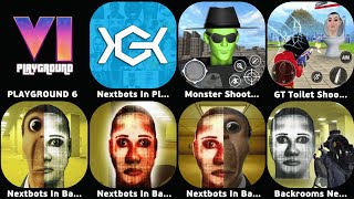 Grand Theft PlayGround 6,Nextbots In Playground Mod,Nextbots In Backrooms Shooter,Nexbots In Chaser