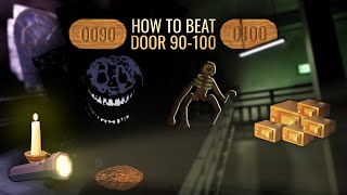 🕯️ How to beat Door 90-100 (Greenhouse & Electrical Room) - ROBLOX Doors