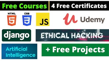 Udemy Free Certificate Courses AI Ethical Hacking Django HTML CSS JS Online Classes #DeepShukla