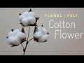 (EASY) How to Make Felt Flower : Cotton Flower || Cara Membuat Cotton Flower