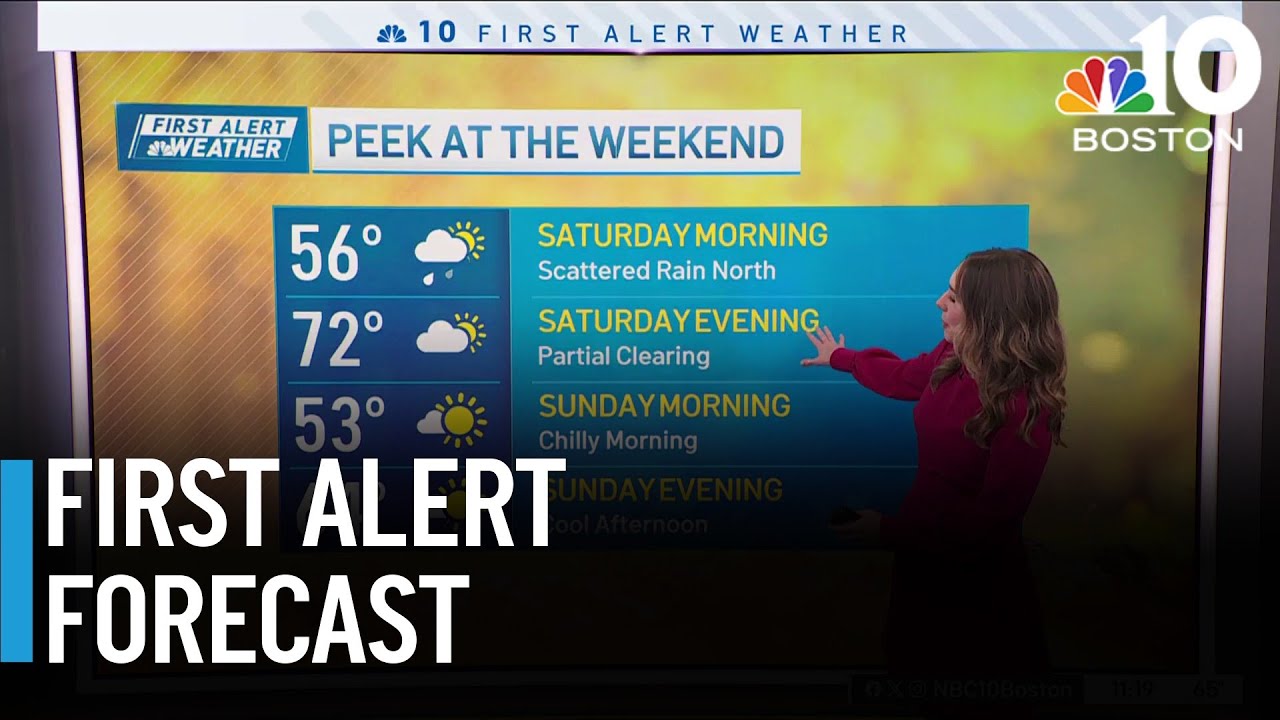 Beautiful fall weekend ahead with some chances for rain - YouTube