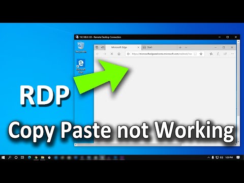How To Fix Copy Paste Not working in Remote Desktop Connection | Windows 10