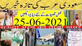 Updated Saudi News Today(25-06-2021)What is Saudi International Flights open Date for India&Pakistan
