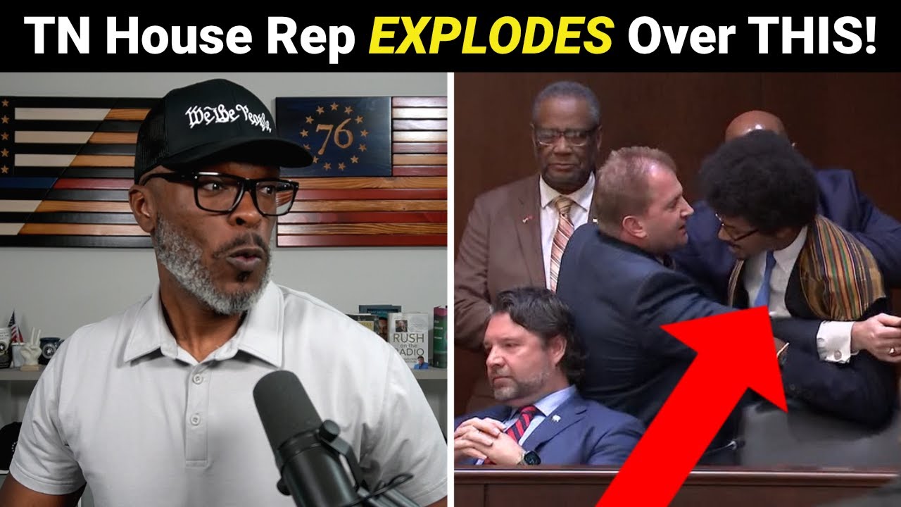 Justin Pearson CONFRONTS Fellow TN House Rep Over Gun Control!