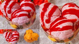 طريقه عمل ice cream الفراوله بطريقه سهله وبسيطه والطعم تحفهآيس كريم فراوله