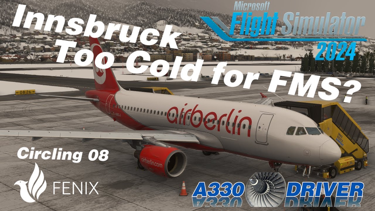 Too Cold for the FMS: Innsbruck Winter Approach Tutorial (Circling 08) | Real Airbus Pilot