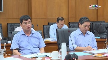 Thường trực tỉnh ủy giao ban về tiến độ triển khai các dự án trọng điểm của tỉnh