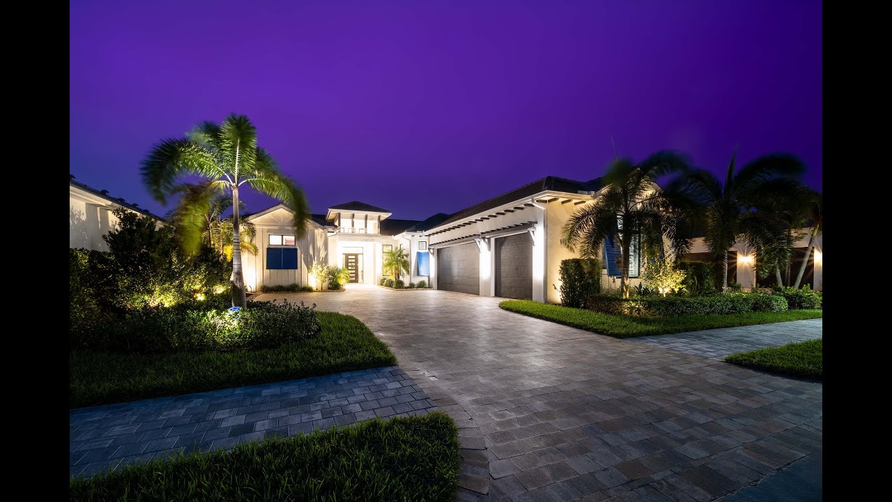 Stunning Peninsula Luxury Home in Treviso Bay, Naples FL | Full Golf Membership & High-End Features!