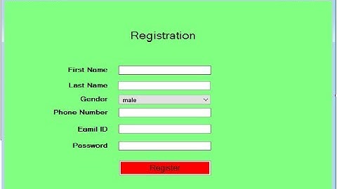 How to Design a Registraion Form and Code it in VB.Net
