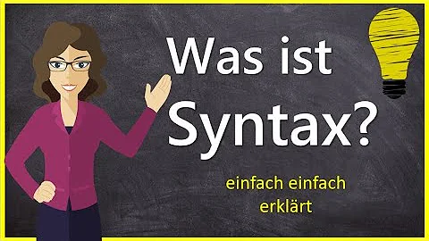 Was sind syntaktische Sätze?