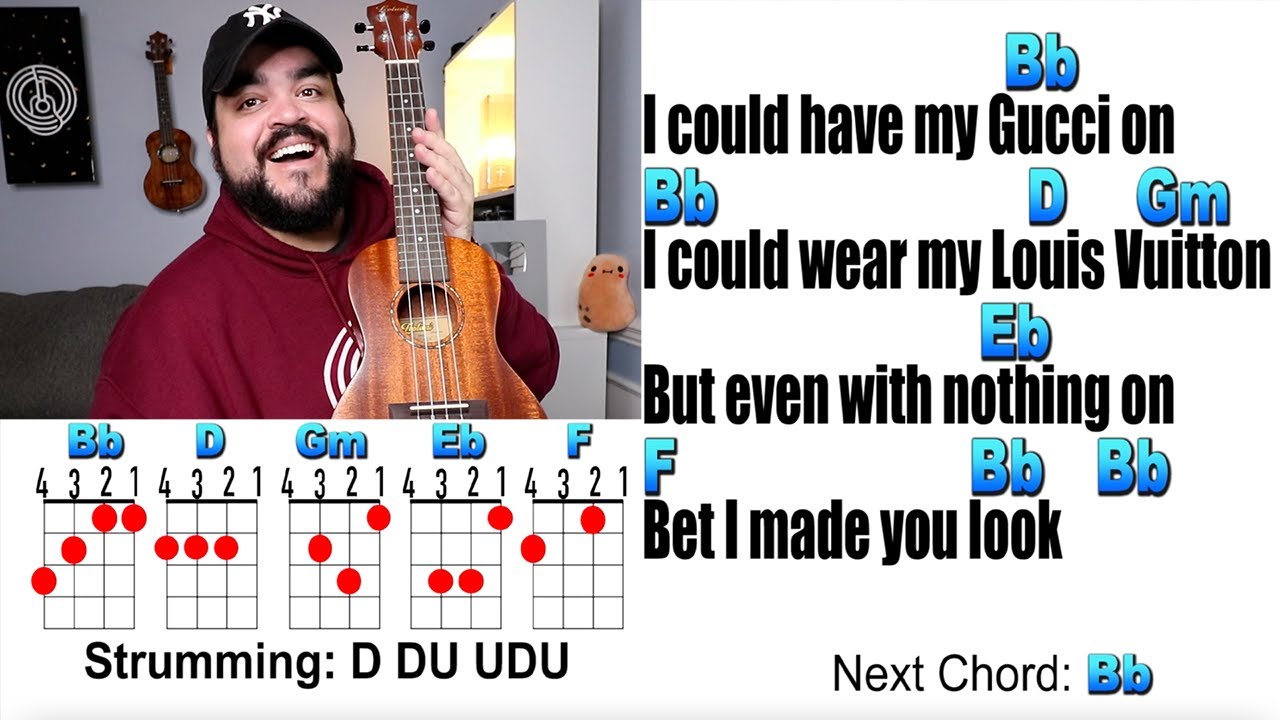 MADE YOU LOOK - Meghan Trainor (Ukulele Play Along with Chords and Lyrics)  