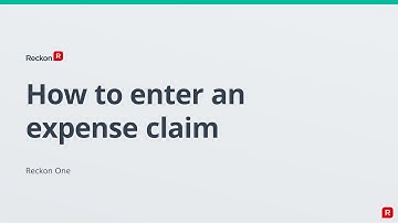 RECKON ONE - How do I enter an expense claim?