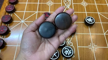 BỘ CỜ TƯỚNG CAO CẤP - BÀN CỜ GỖ GÕ ĐỎ VÀ QUÂN CỜ GỖ TRẮC ĐỎ TA ĐEN NGUYÊN KHỐI - GIÁ XƯỞNG #1870k